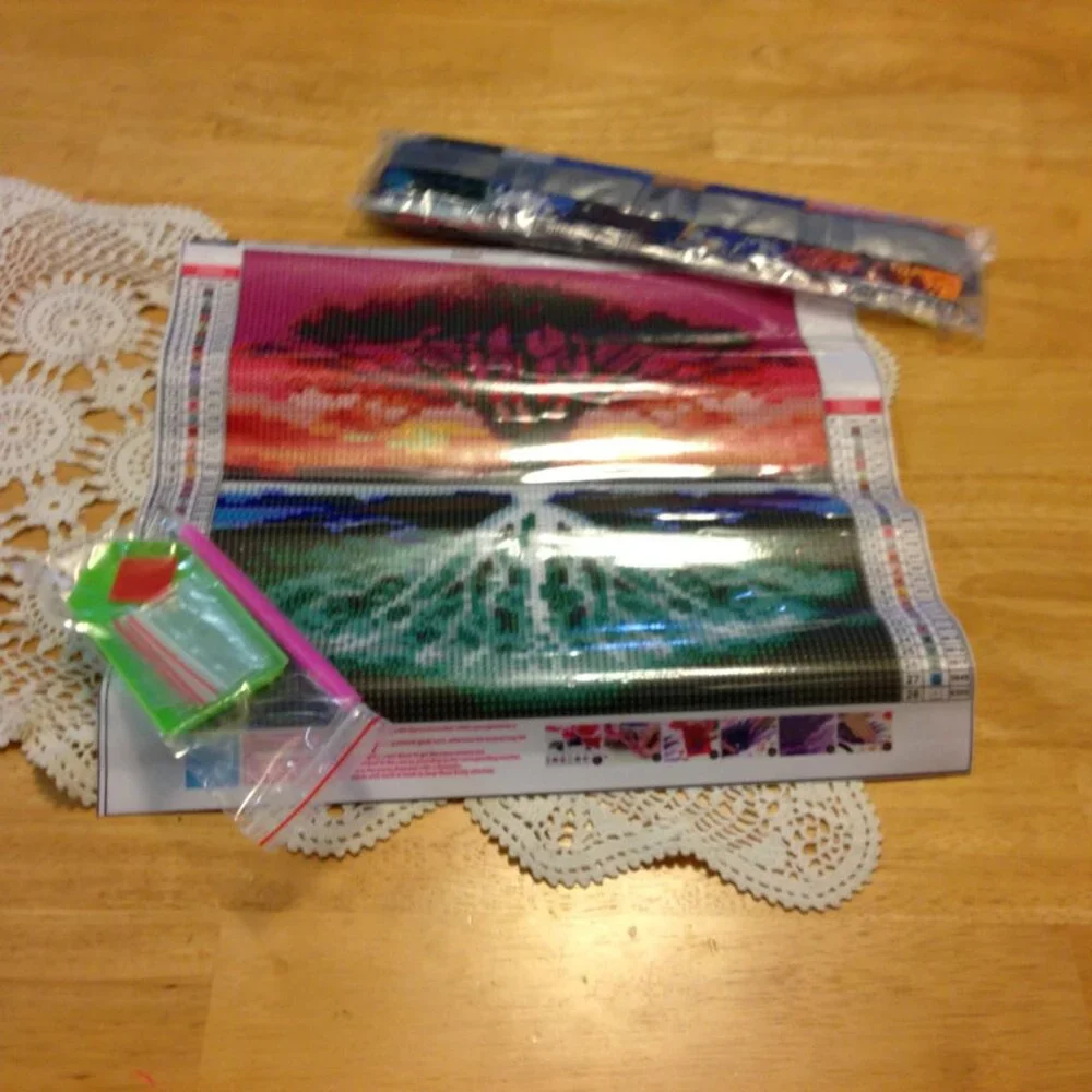 Diamond Painting Kit, Tree and Reflection or Roots
